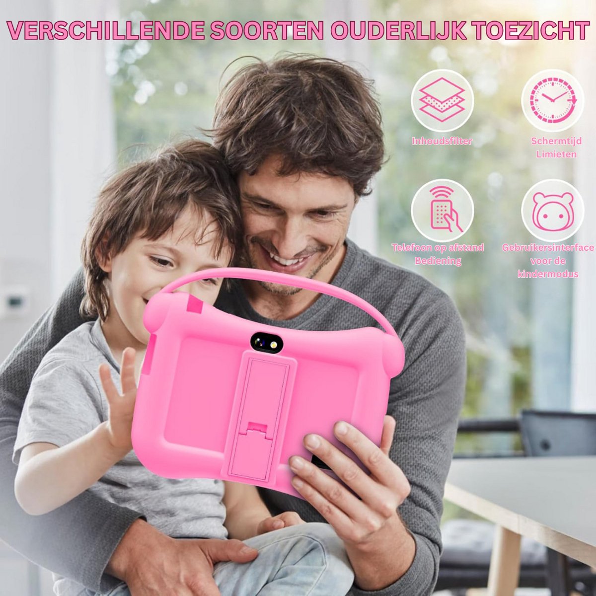 CLGP® Kindertablet Roze Voor Kinderen Vanaf 3 Jaar