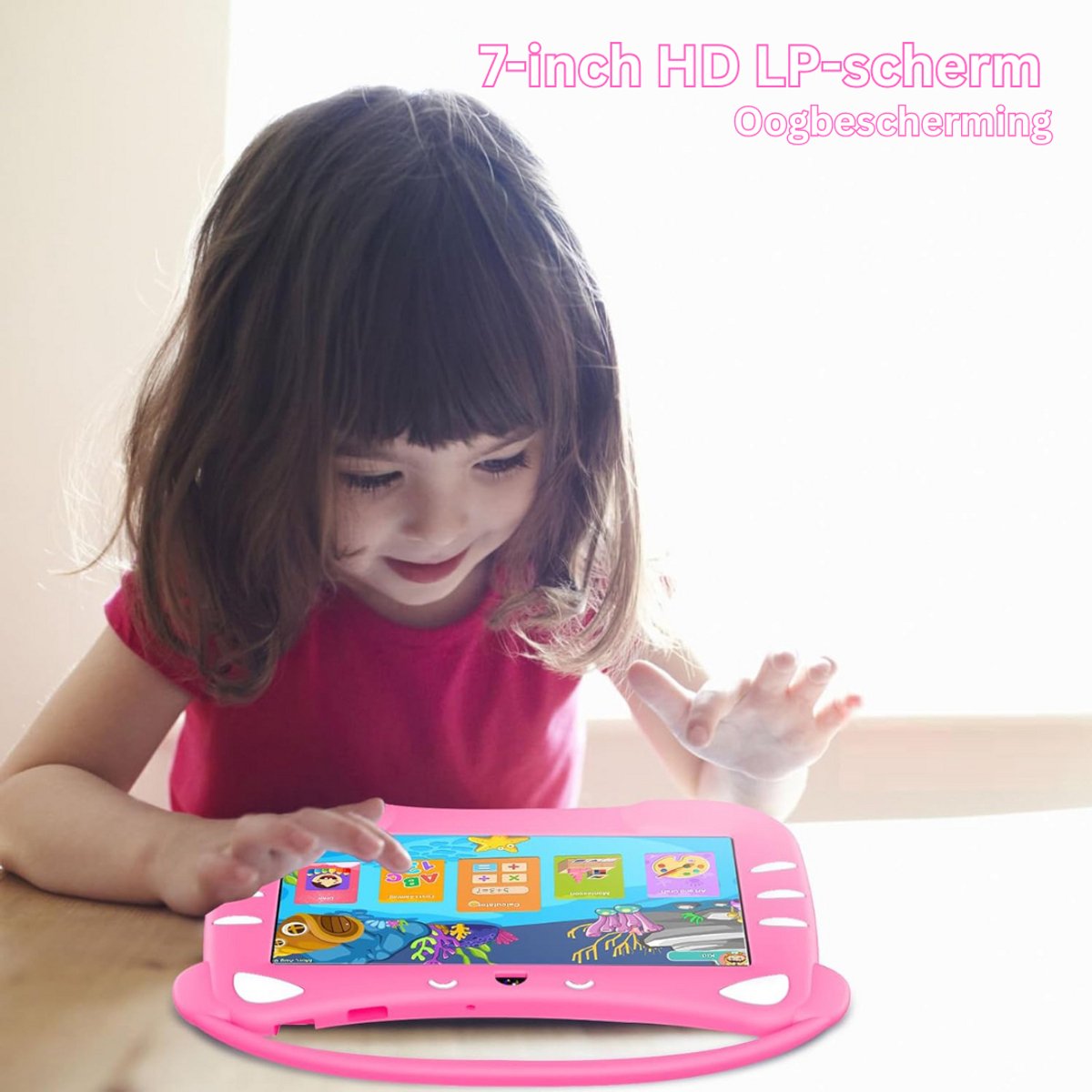 CLGP® Kindertablet Roze Voor Kinderen Vanaf 3 Jaar