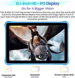 Collox Tablet Kinderen 10.1 inch 2GB 64GB Blauw