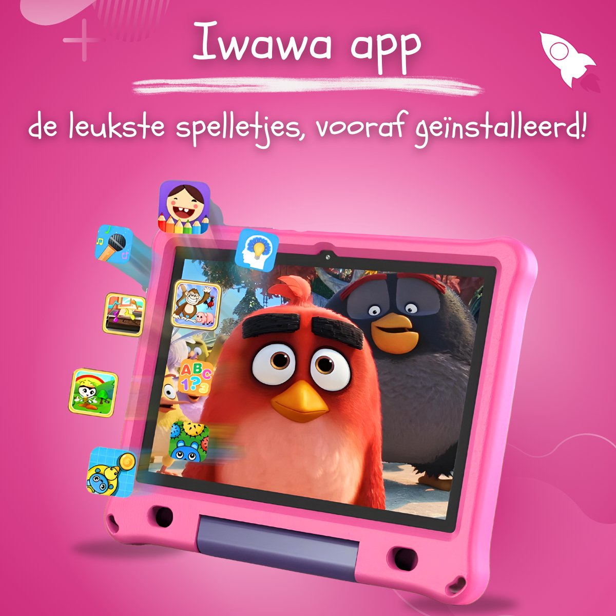 CosmoToys Kids Tablet 10 Inch Roze