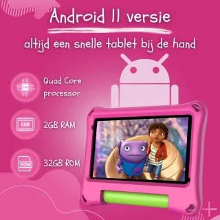 CosmoToys Kids Tablet 7 Inch Android 11 Roze