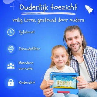 CosmoToys Kids Tablet 7 Inch Blauw Android 11