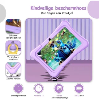 CRLYN® Kindertablet 7" 3+ 13-96GB Paars