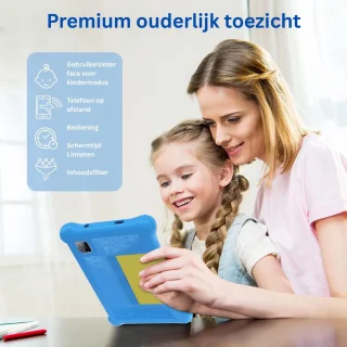 CRLYN Kindertablet 7 inch 128GB Blauw