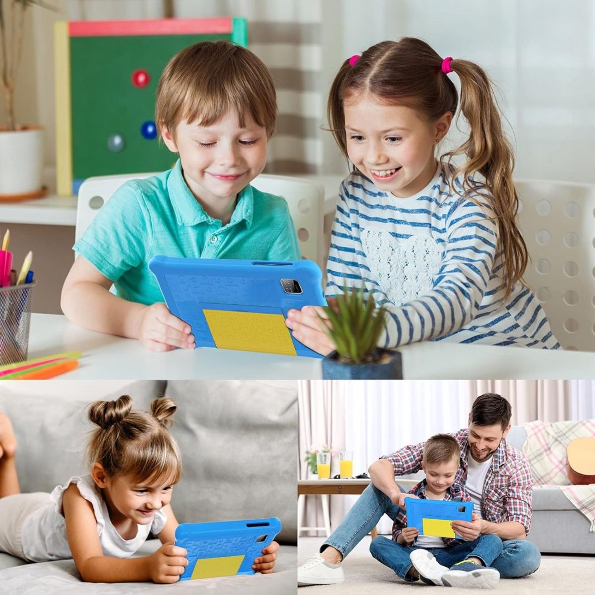 CRLYN Kindertablet 7 inch 128GB Blauw