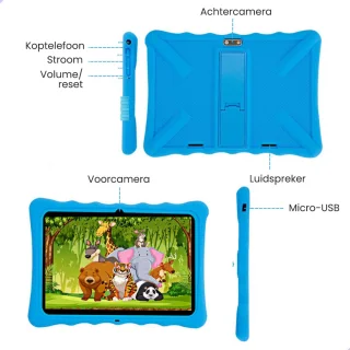 CRVFTED Kids Tablet 10 inch 64GB Blauw