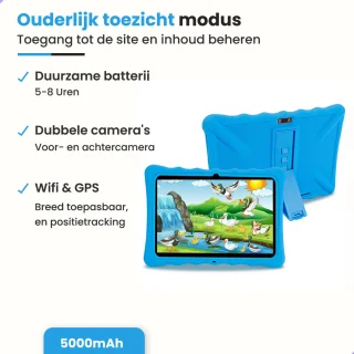 CRVFTED Kids Tablet 10 inch 64GB Blauw