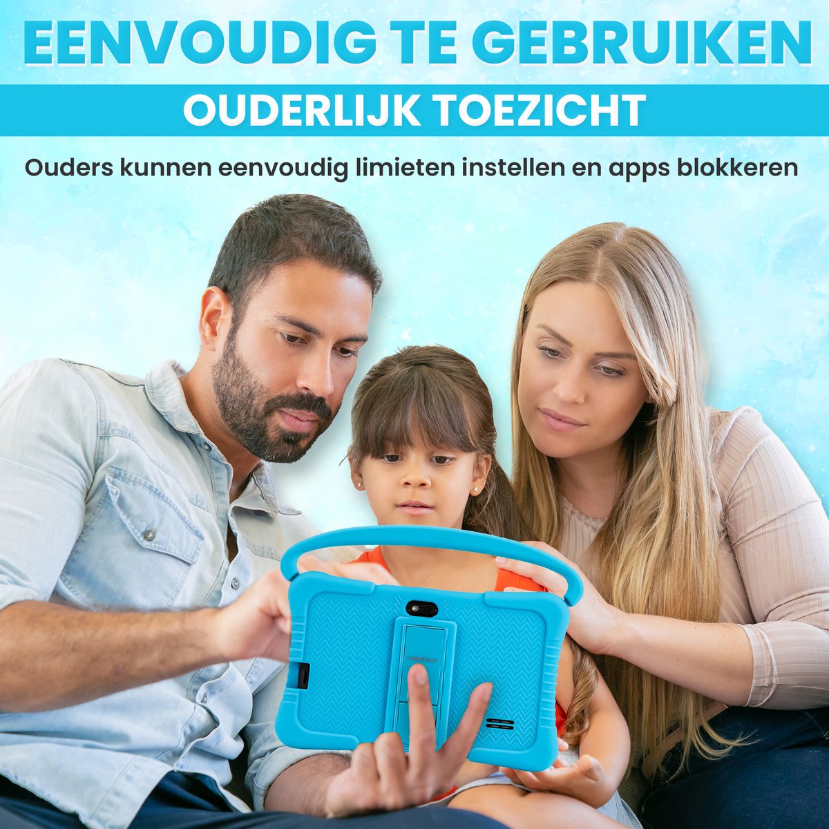 Dailygoods® Kindertablet 7 Inch Blauw 2024 Model 32GB