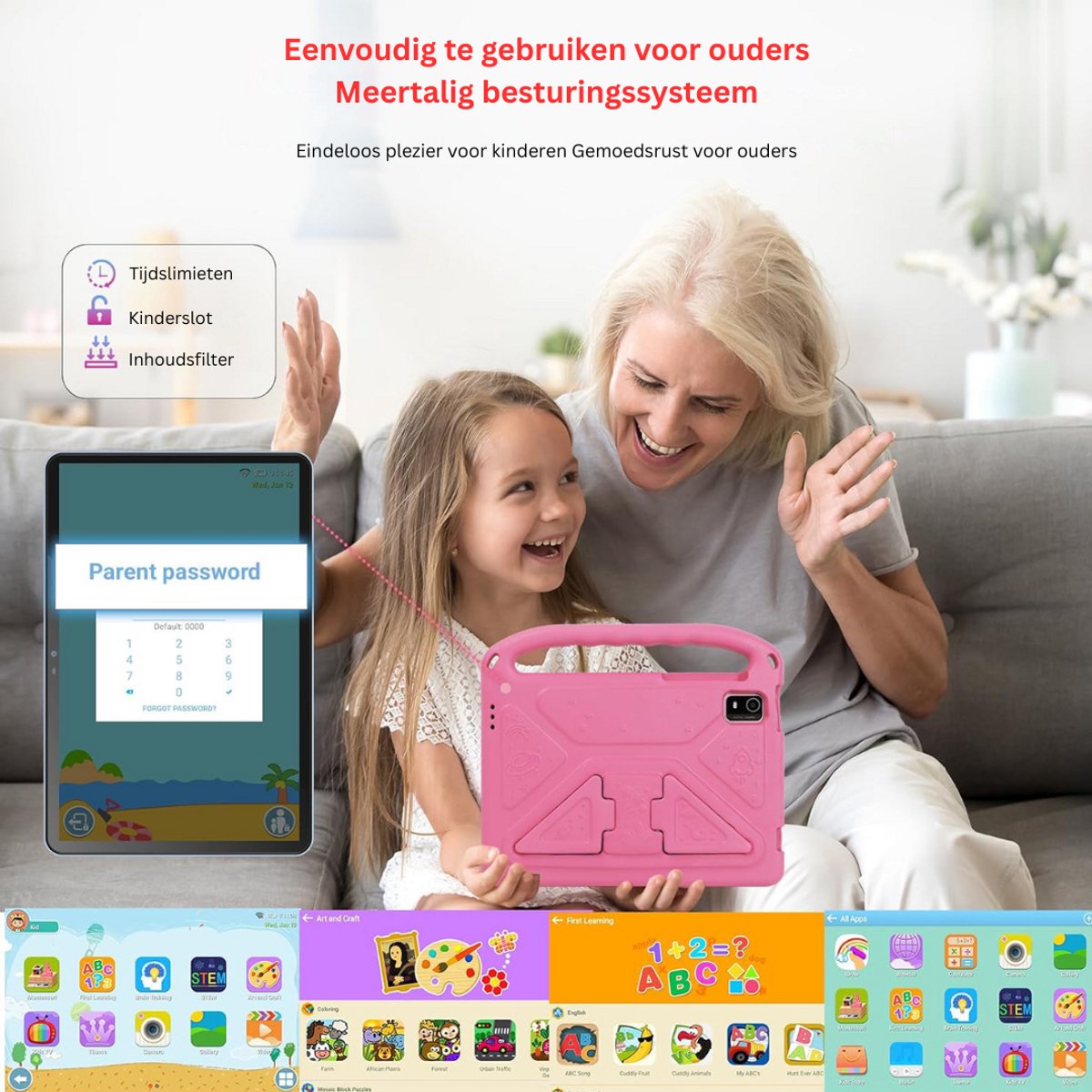 DailySupplies® Kindertablet 10 Inch 8 GB