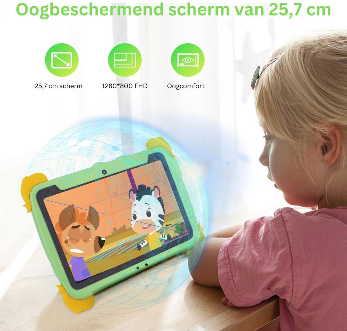 DailySupplies Kindertablet 3+ Groen