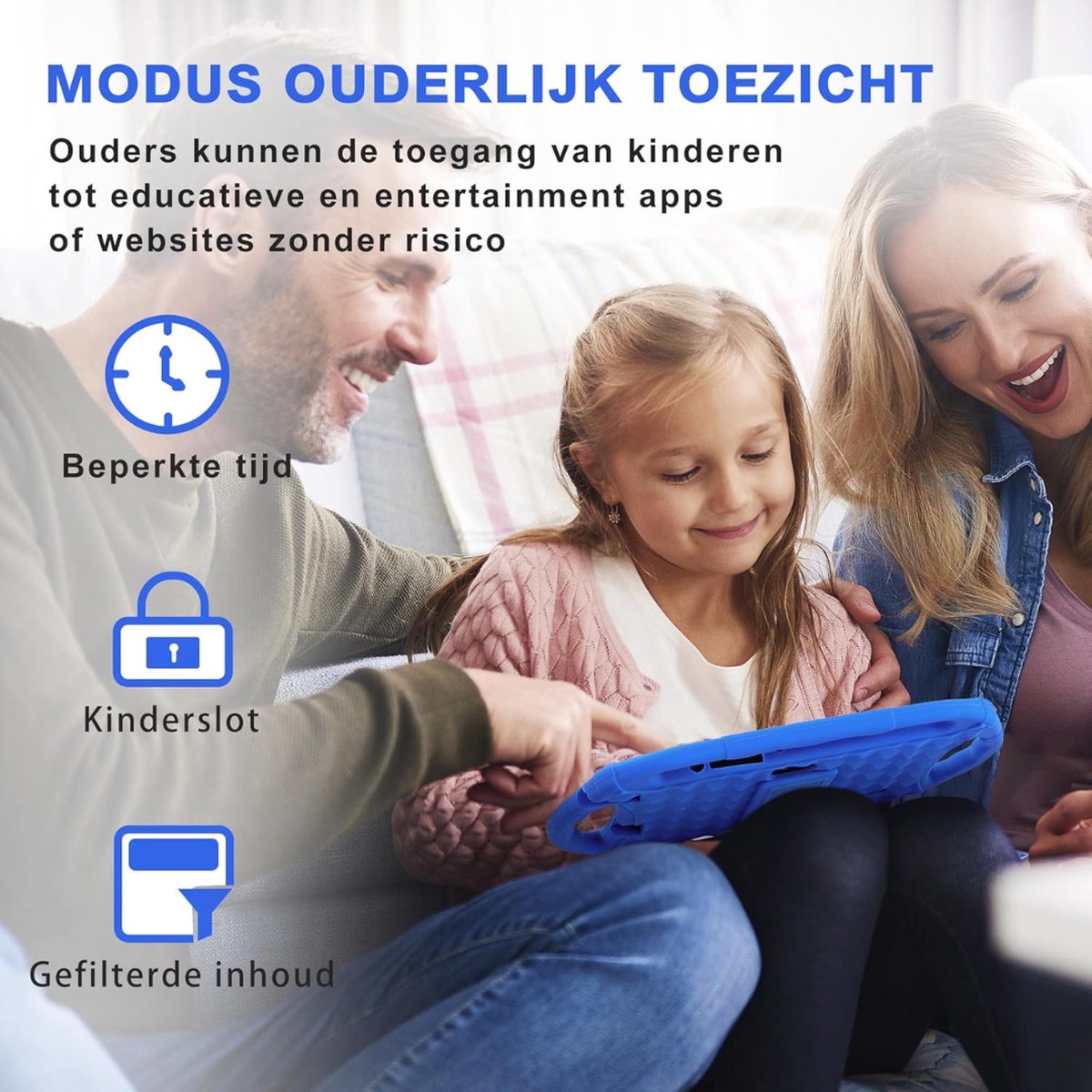 DailySupplies® Kindertablet Blauw 3+