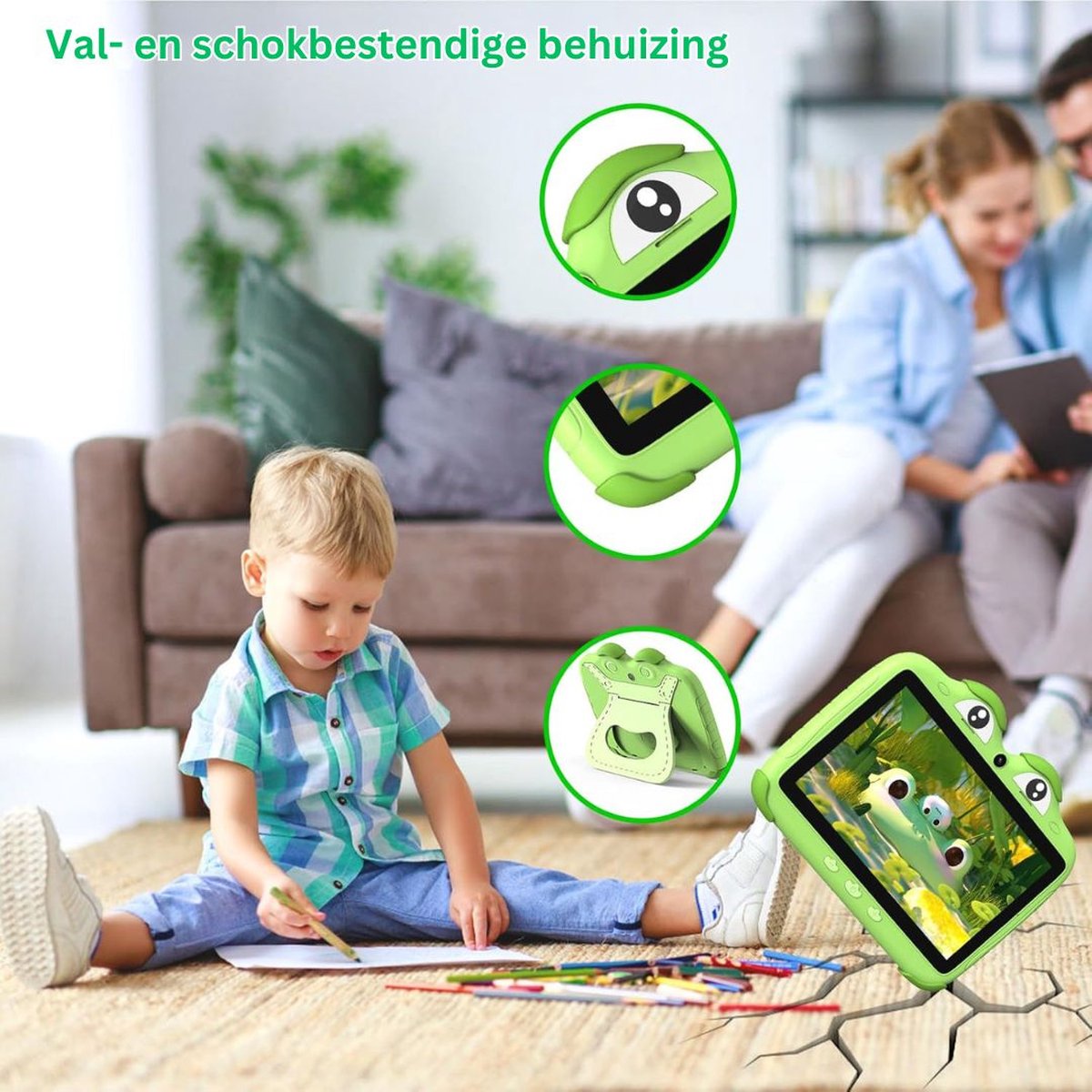 DailySupplies Kindertablet Groen 3+