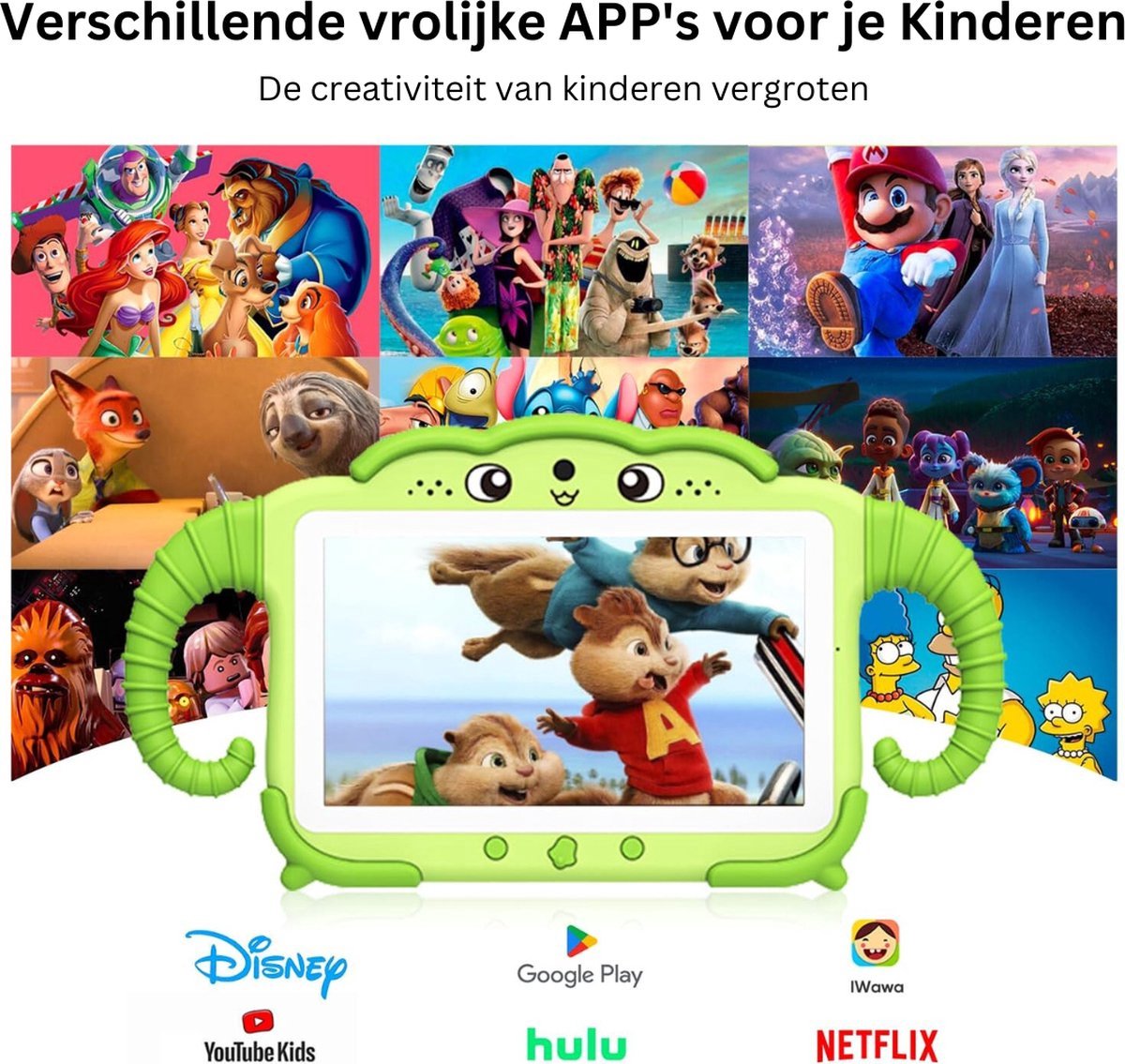 DailySupplies Kindertablet Licht Groen 3+