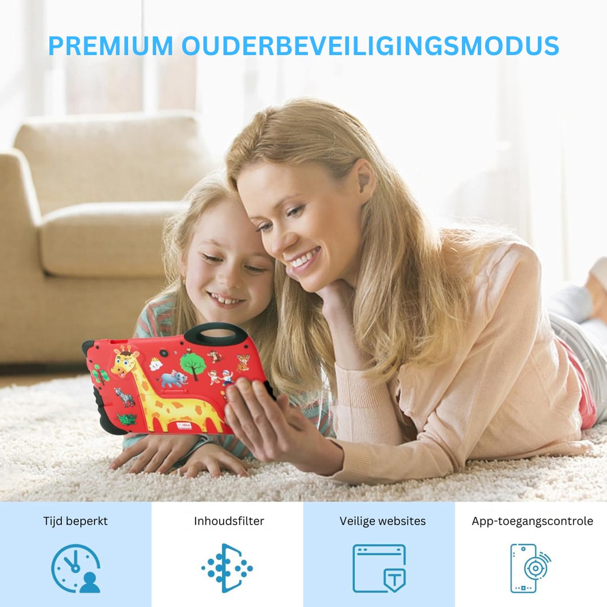 DailySupplies® Kindertablet Rood Vanaf 3 Jaar