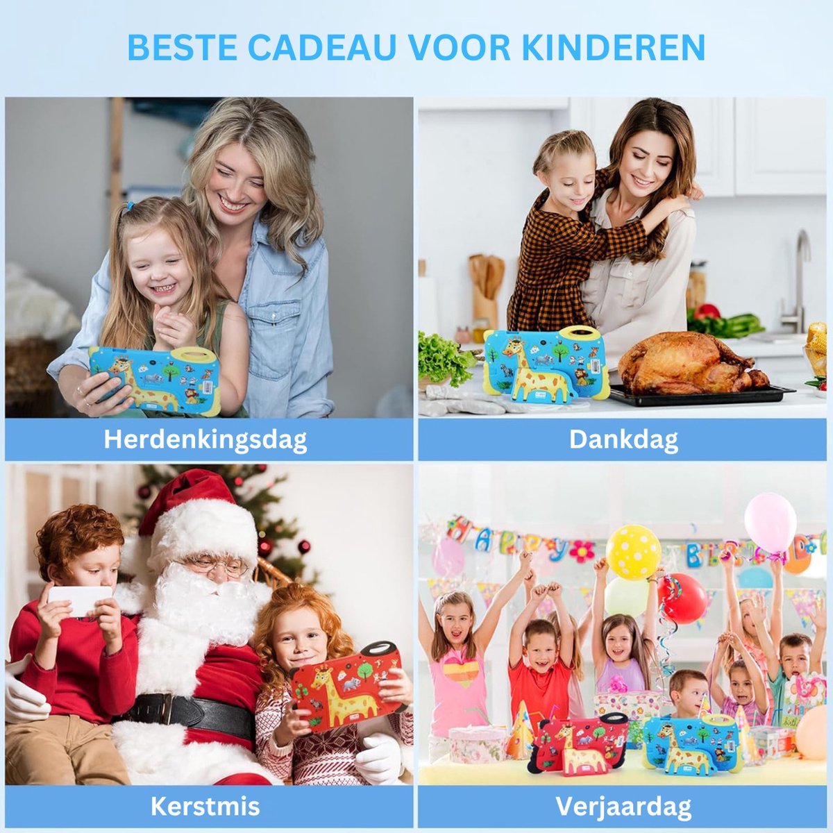 DailySupplies® Kindertablet Rood Vanaf 3 Jaar