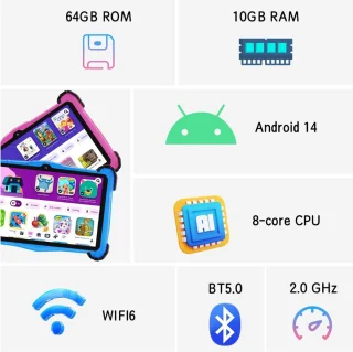 DailySupplies® Kindertablet Roze 3+