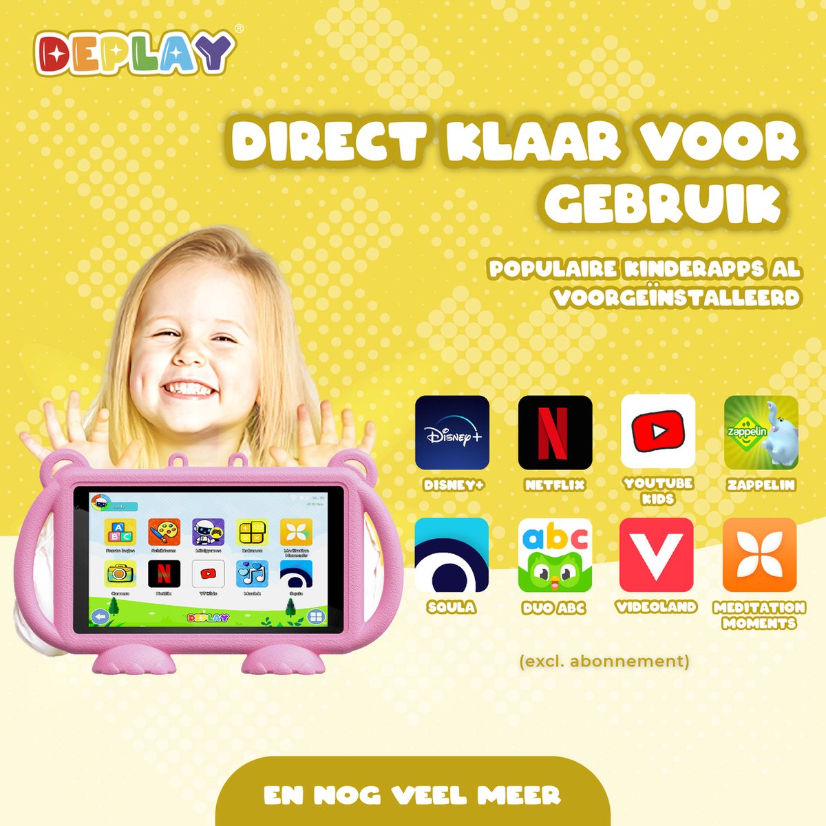 DEPLAY Kids Tablet LITE 4 7 Inch Roze