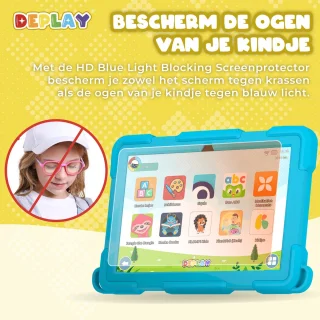 DEPLAY Kids Tablet PRO 4 - Kindertablet 10 inch - Blauw