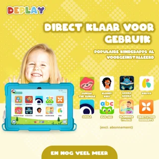 DEPLAY Kids Tablet PRO 4 - Kindertablet 10 inch - Blauw