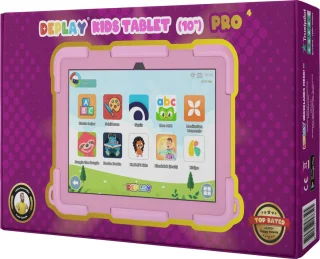 DEPLAY Kids Tablet PRO 4 - Kindertablet 10 inch Roze