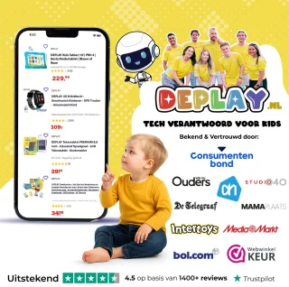 DEPLAY Kids Tablet PRO 4 - Kindertablet 10 inch Roze
