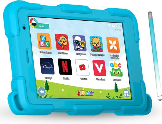 DEPLAY Kids Tablet SMART 4 8 Inch Blauw