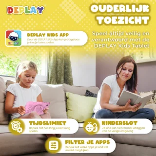 DEPLAY Kids Tablet SMART 4 8 Inch Roze