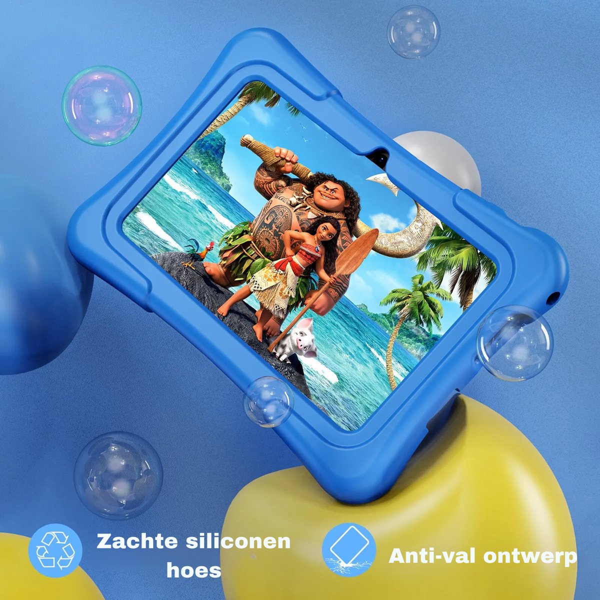 Elementkey Ai-Kids Max 7 inch Kindertablet Android 13 32GB Blauw