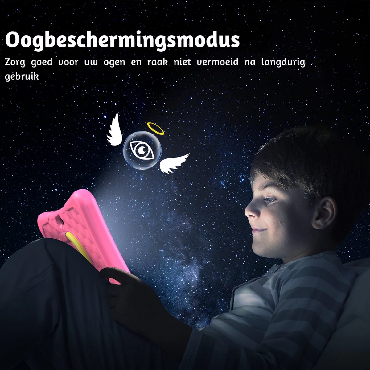 Elementkey Ai-Kids Max 7 inch Kindertablet Android 13 32GB Blauw