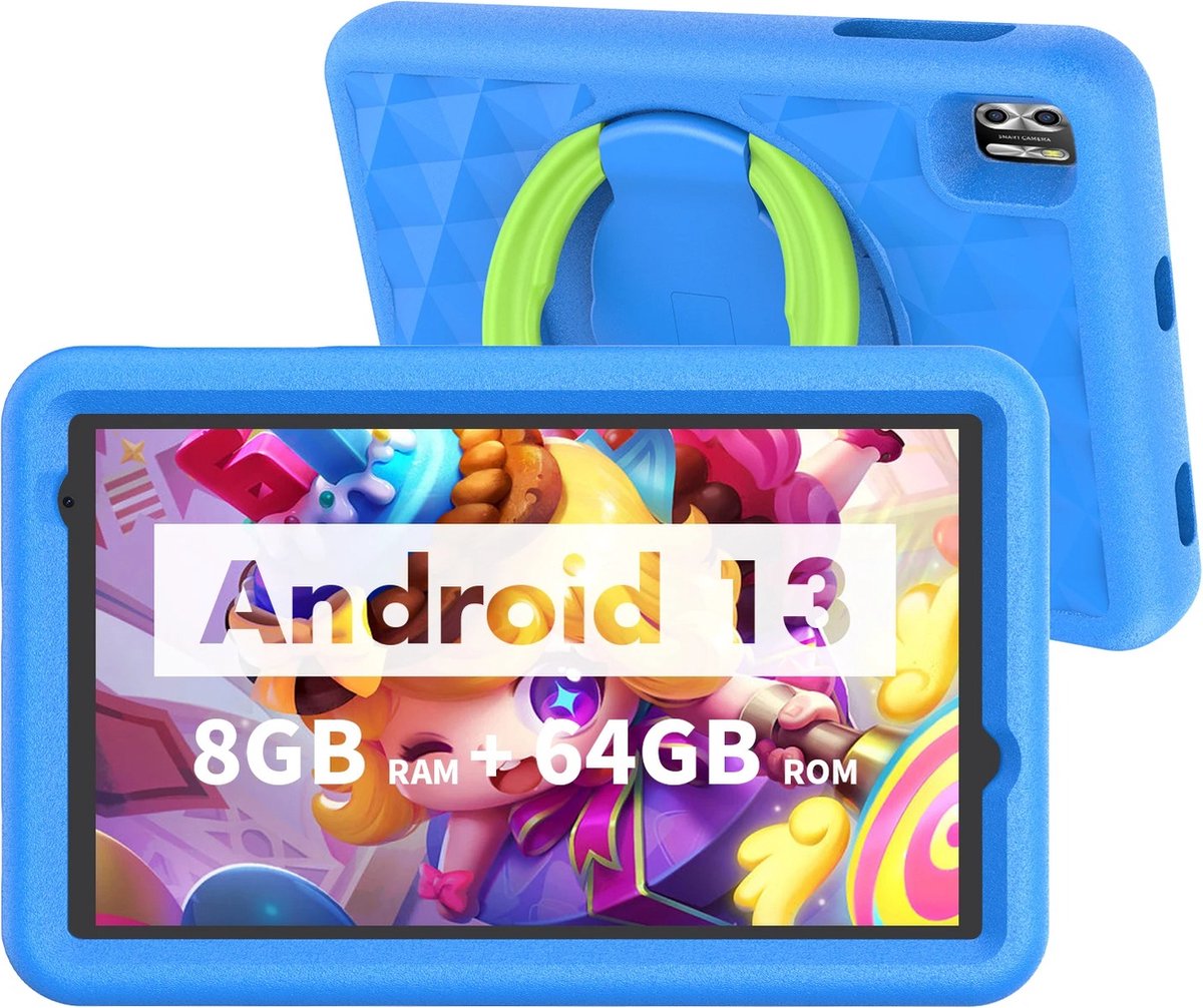 Elementkey Ai-Kids Pro 8 Inch Kindertablet Android 13 Blauw