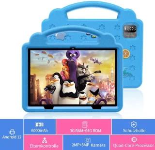 Elementkey Ai-Tab10 MAX Android 12 Tablet 192GB 6GB Roze