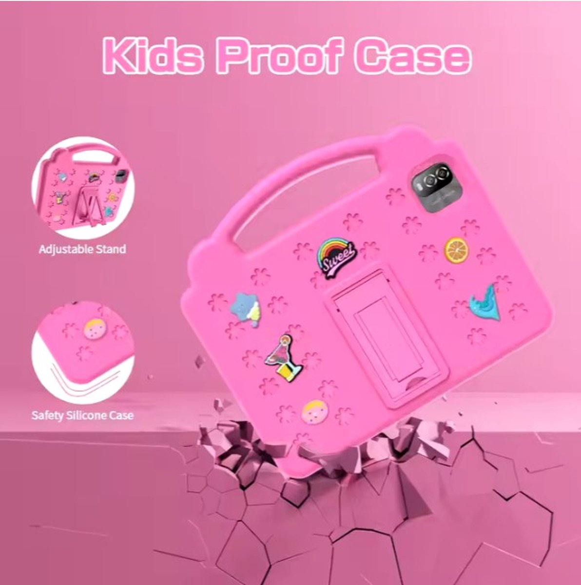 Elementkey Ai-Tab10 MAX Android 12 Tablet 192GB 6GB Roze