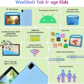 Equivera Kindertablet Kids Tablet Vanaf 3 Jaar Limited Edition