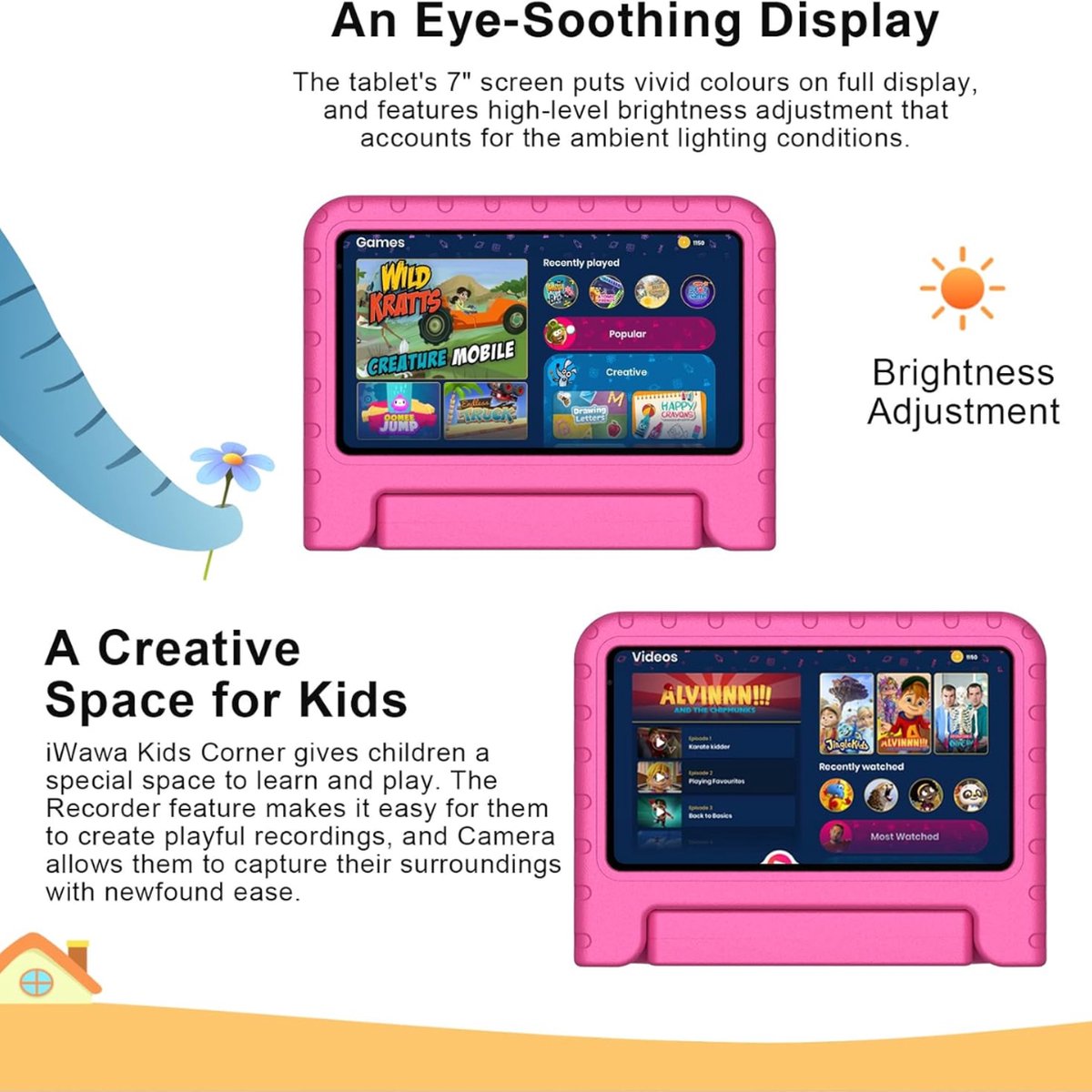 Equivera Kindertablet Kids Tablet vanaf 3 Jaar Limited Edition
