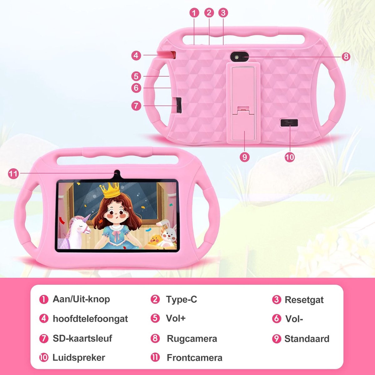 Equivera Kindertablet Kids Tablet Vanaf 3 Jaar Limited Edition