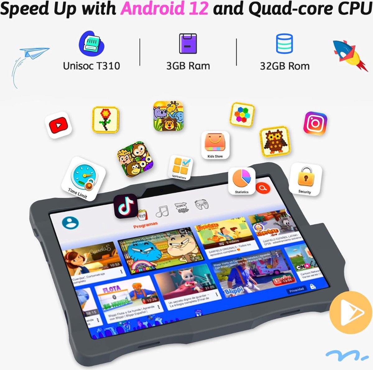 Equivera Kindertablet Kids Tablet Vanaf 3 Jaar Limited Edition