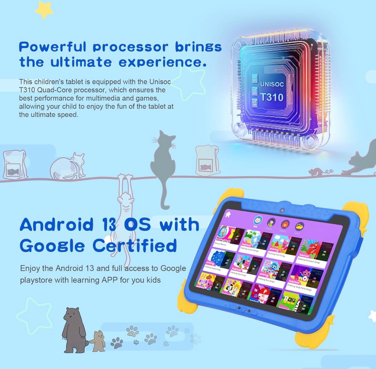 Equivera Kindertablet Kids Tablet Vanaf 3 Jaar Limited Edition