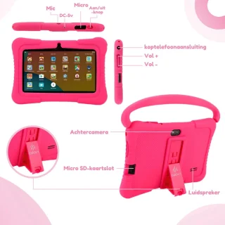 GØDLY Kindertablet 7 Inch Roze