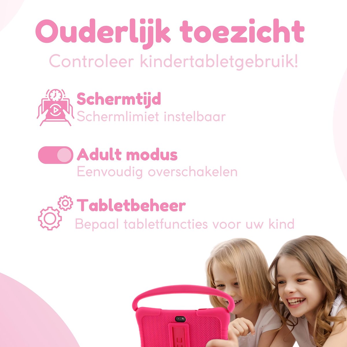 GØDLY Kindertablet 7 Inch Roze