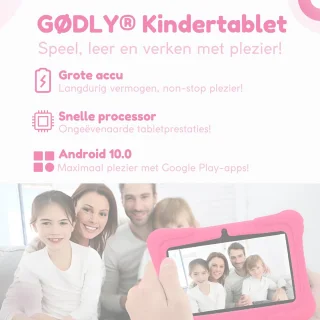 GØDLY Kindertablet 7 Inch Roze