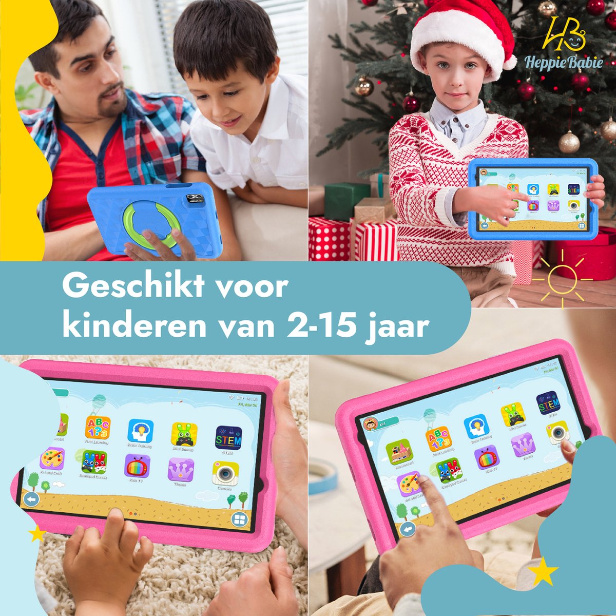 Wat vinden we goed aan de HeppieBabie Kindertablet 8 Inch Roze 64GB 4GB
