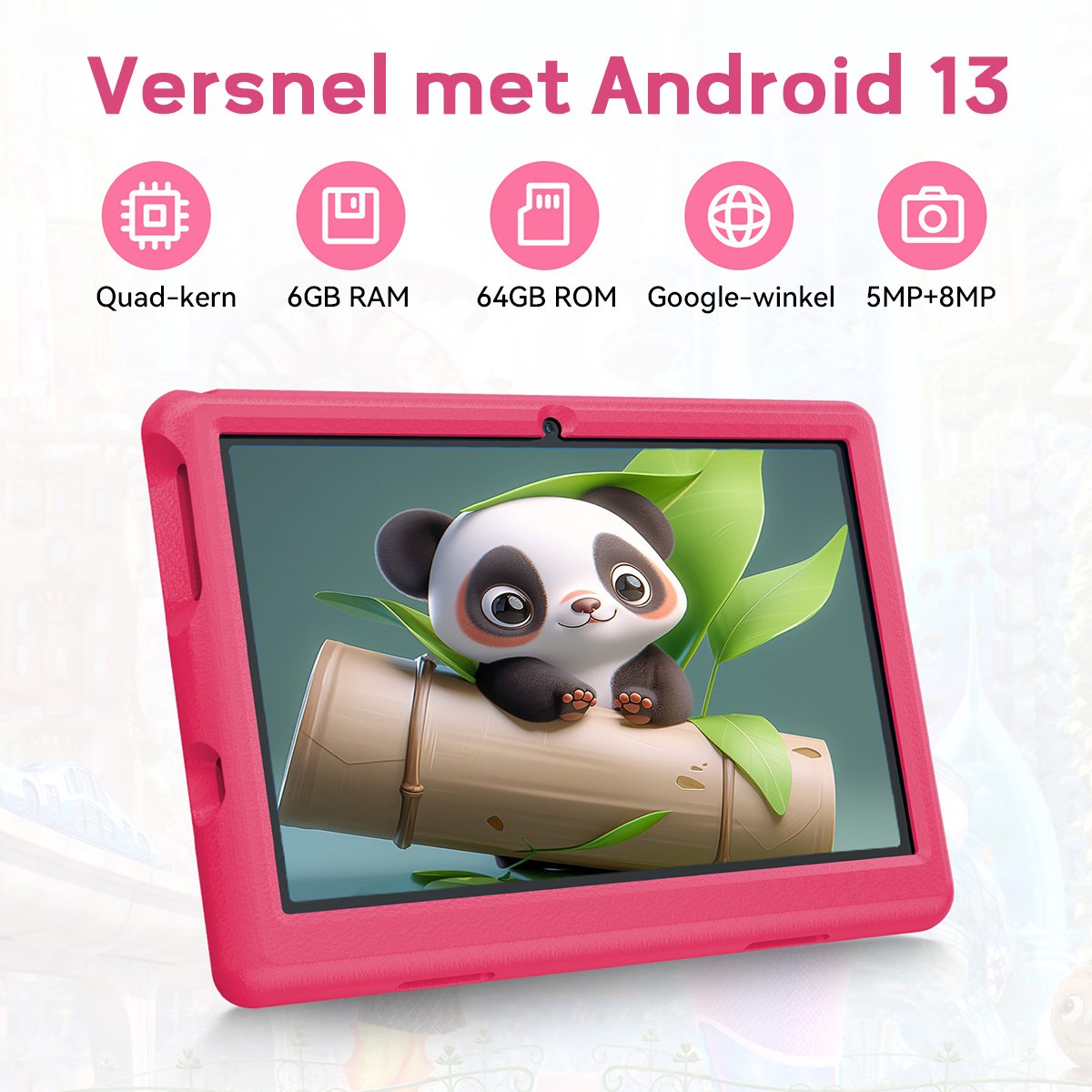 Hotlight KT1006 Kindertablet 10.1 inch Roze