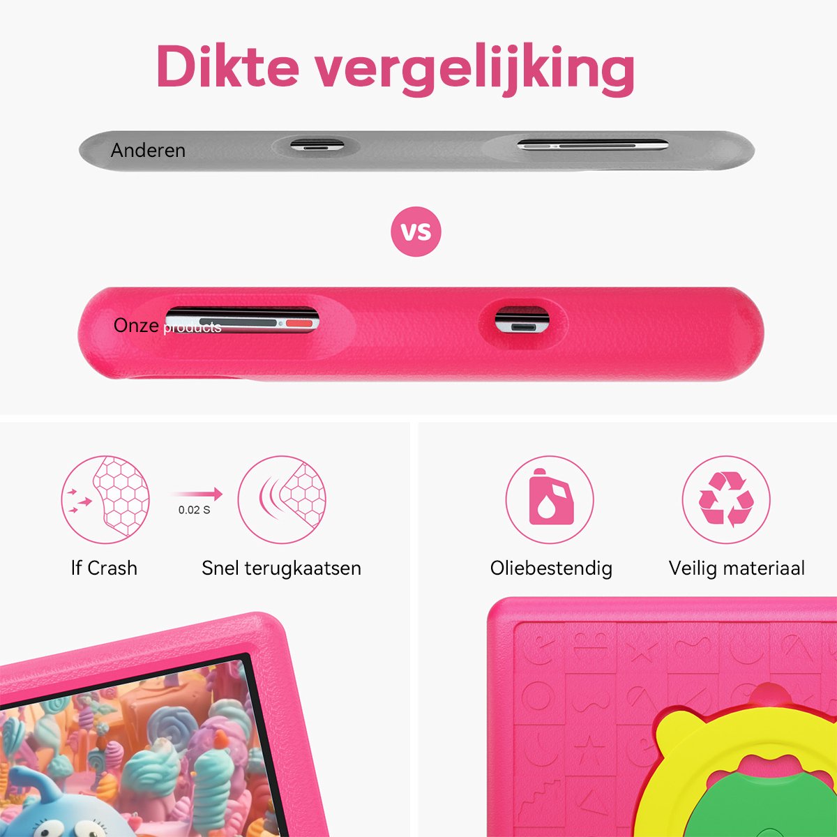 Hotlight KT1006 Kindertablet 10.1 inch Roze