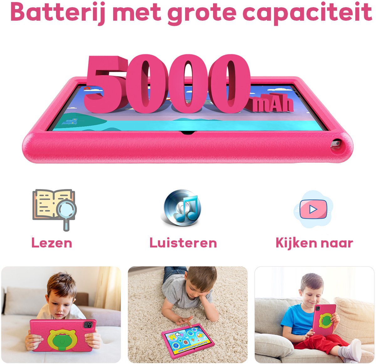 Hotlight KT1006 Kindertablet 10.1 inch Roze