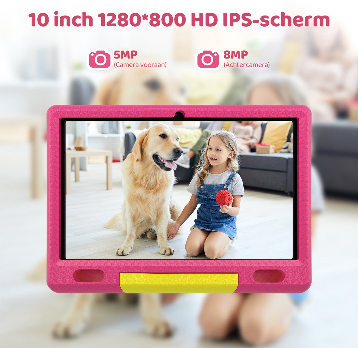 Hotlight KT1007 kindertablet 10.1 inch roze