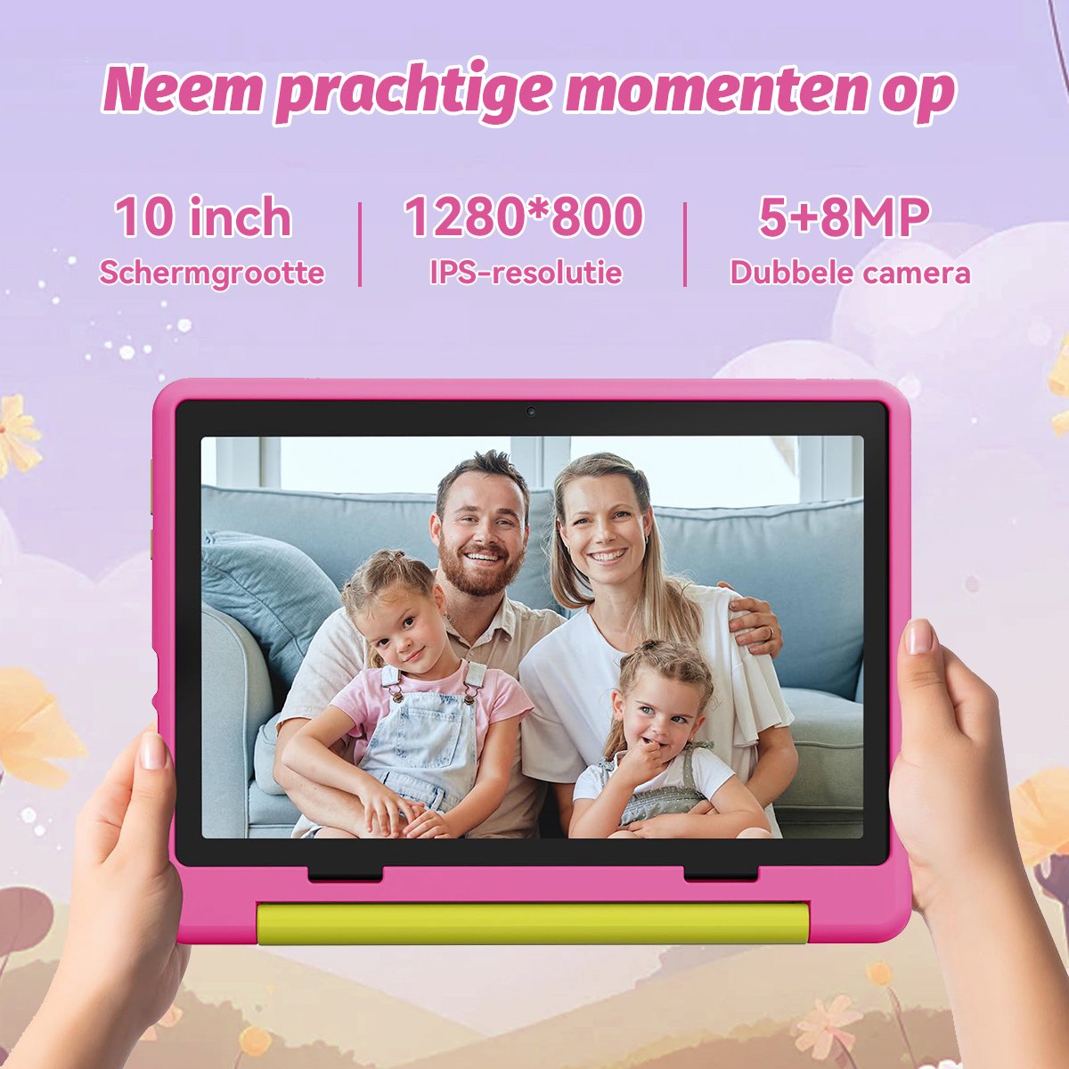 Hotlight KT1028 Android 14 10.1 inch roze tablet
