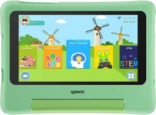 Igoods Kindertablet 7 Inch Groen 3GB RAM 32GB Android 13