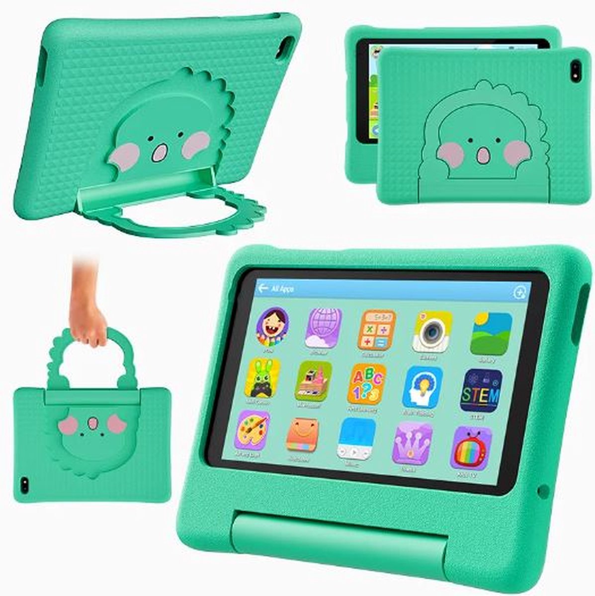 Igoods Kindertablet 7 Inch Groen 3GB RAM 32GB Android 13
