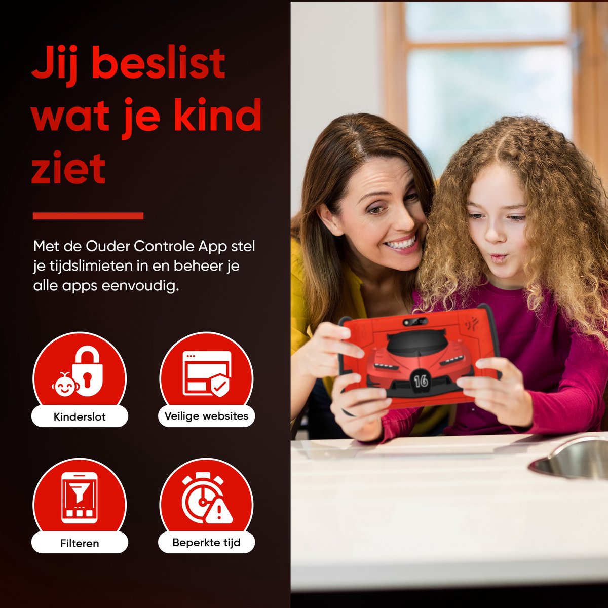 Wat vinden we goed aan de K7 Pro Kindertablet 7 inch 32GB Rood</s>
