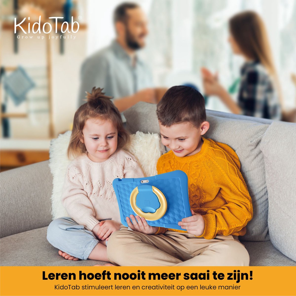 KidoTab Kinder Tablet 10 Inch Blauw 128GB 6GB RAM